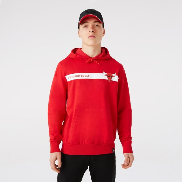New Era Pánská mikina Chicago Bulls NBA Stripe Hoodie Velikost: M