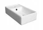 Erga Kim, závěsná WC skříňka 39x21x60 cm + keramické umyvadlo 40cm, bílá lesklá, ERG-207-D-04003+1406 ERG-207-D-04003-1406