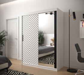 Šatní skříň Abi Jodelka 2 Barva korpusu: Bílá, Rozměry: 150 cm, Dveře: Bílá mat