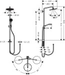 HANSGROHE - Croma Select S Sprchový set 280 Reno, 3 proudy, chrom 26793000