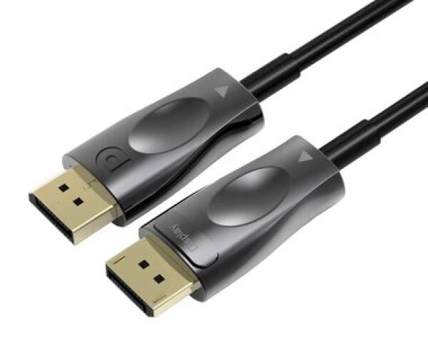 PremiumCord Optický DisplayPort 1.4 přípojný kabel M/M zlacené konektory 10m (kport6-10)