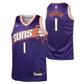 Nike Dětský dres Phoenix Suns NBA Devin Booker #1 Swingman Fialová (YOUTH)