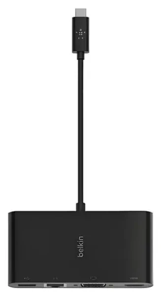 Belkin USB-C multiport adaptér černá / Adaptér / Gigabit Ethernet / HDMI / VGA / USB-A (AVC005BTBK)