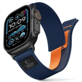 Tech-Protect Nylon Elite tmavě modrá / Řemínek pro Apple Watch / 44/45/46/49 mm / Nylon