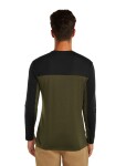 Pánské merino triko s dlouhým rukávem ICEBREAKER Mens 125 Cool-Lite Sphere LS Tee CB, Dark Loden/Black/Cb velikost: S