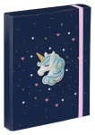 BAAGL Desky na školní sešity A5 Unicorn Gold / Školní desky / 17 x 23 x 3 cm