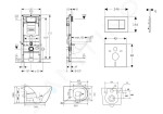 GEBERIT - Duofix Set předstěnové instalace, klozetu Gaia a sedátka softclose, tlačítko Sigma30, chrom mat/chrom SANI11CA1108