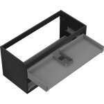 MEXEN - Box-A skříňka pro umyvadlo 100, 2 zásuvky, černá mat 91AX0-1000-470-2-71