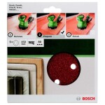 Bosch Accessories 2609256A31 brusné papíry pro excentrické brusky na suchý zip, s otvory Zrnitost 80 (Ø) 150 mm 5 ks