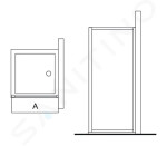 IDEAL STANDARD - Synergy Pevná stěna 800 mm, lesklá stříbrná/čiré sklo L6400EO