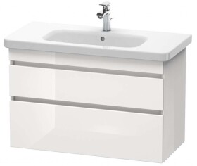 DURAVIT - DuraStyle Umyvadlová skříňka 61x93x45 cm, 2 zásuvky, lesklá bílá DS648202222