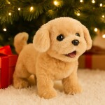 MalPlay Plyšový pejsek na baterie Golden Retriver