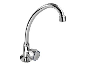 Baterie umyvadlová stojánková, na studenou vodu, chrom, ramínko 22cm, BALLETTO