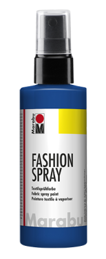 Barva na textil ve spreji Marabu Fashion Spray 100 ml - modrá ultramarín 258