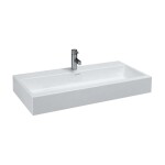 Laufen - Living Umyvadlo na desku, 100x46 cm, s 1 otvorem pro baterii, bílá H8184380001041