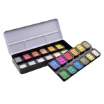 FineTec Premium perleťové akvarelové barvy + Two Tone Colours sada