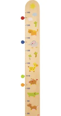 GOKI Dřevěný růstový metr Kamarádi z džungle / od 0 let (60916)