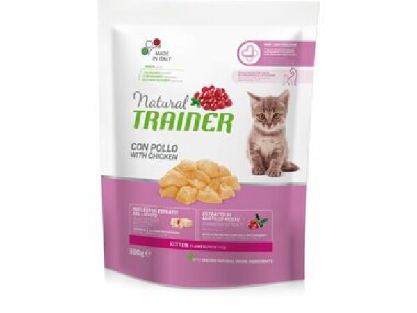 Trainer Natural Cat Kitten kuřecí 300g / Granule pro kočky / pro koťata od 1 do 6 měsíců (8059149230443)