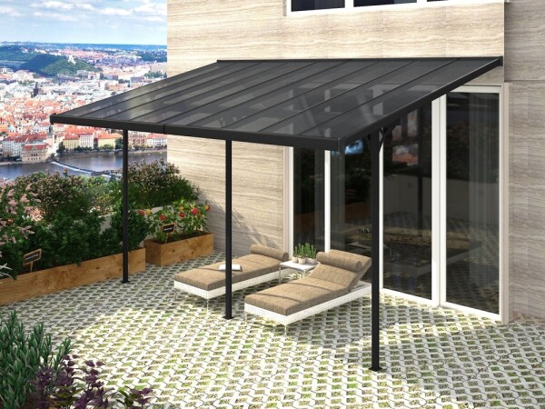 ROJA BRUCE H pergola - ŠEDÝ polykarbonát