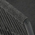 Zahradní židle, hliník, látka, šedá, AZC-C1179 GREY