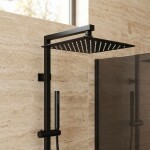 REA - Čtvercová hlavová sprcha JS-P015B 25cm Black REA-P0610