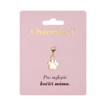 Zlatý přívěsek tlapky - Čas strávený s kočkou - Albi