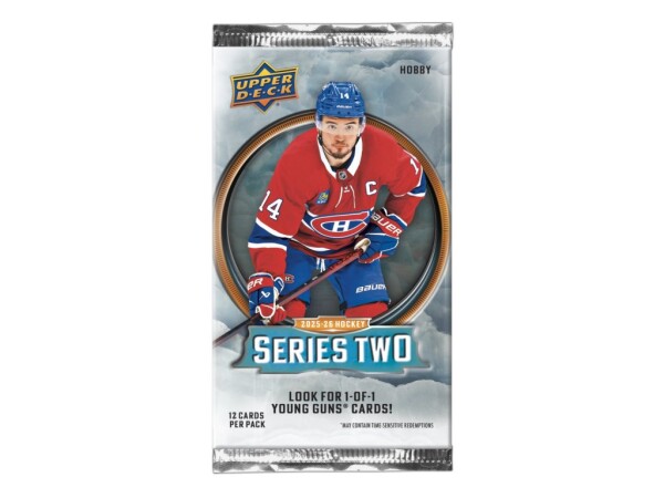 Hokejové karty NHL 2025-26 Upper Deck Series 2 Hobby Balíček
