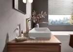 HANSGROHE - Vivenis Umyvadlová baterie s výpustí, EcoSmart, CoolStart, kartáčovaný bronz 75044140