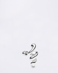 Maria Black Coil Stud Silver PAIR Silver