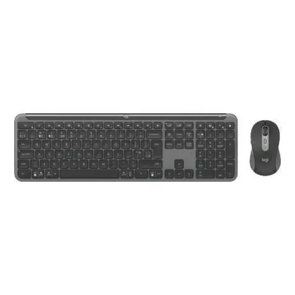 Logitech Signature Slim Combo MK950 grafitová / Bezdrátová sada klávesnice a myši / CH layout (920-012482)