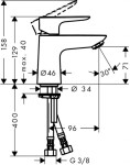 HANSGROHE - Talis E Umyvadlová baterie, CoolStart, chrom 71704000