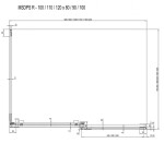 RAVAK - Matrix Sprchový kout třídílný MSDPS-100/80 R, 99-101x79-81 cm, lesklý hliník/čiré sklo 0WPA4C00Z1