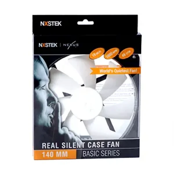 NEXUS Real Silent 140 černo-bílý / Ventilátor / 140 mm / 1000 RPM / 3-pin (D14SL-14)
