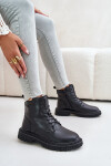 Zateplené botky workery dámské OO274A126 černé 37