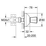 GROHE - Costa L Vrchní díl podomítkového ventilu, chrom 19806001