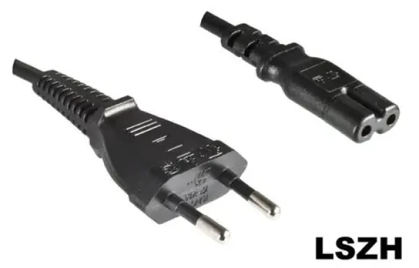 MicroConnect Power Cord LSZH EU C - C7 1.8m černá (PE030718LSZH)