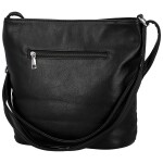 Trendy dámská koženková crossbody kabelka Carlina, černá