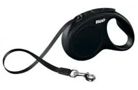 Flexi Classic S pásek 5m černé / Vodítko (FX-23228)