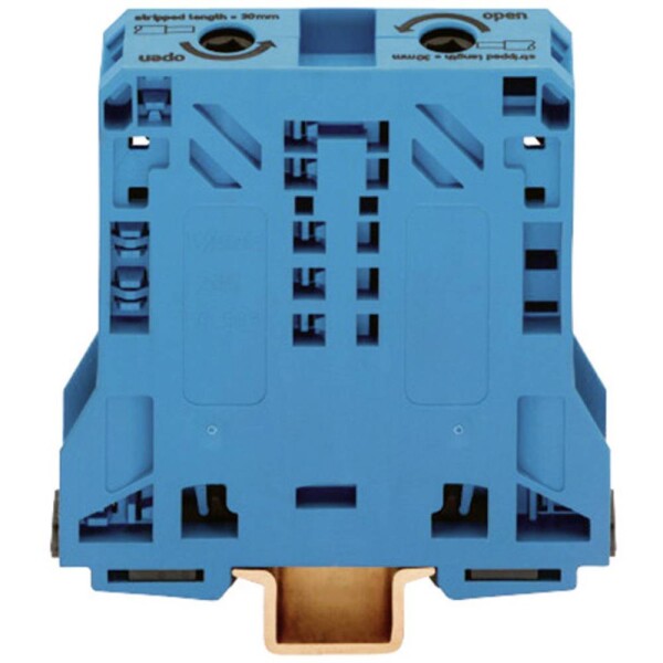 WAGO 285-154 průchodková svorka 20 mm pružinová svorka osazení: N modrá 1 ks