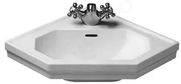 DURAVIT - 1930 Umývátko s přepadem, 595x450 mm, bílá 0793420000