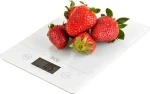 ECG KV 117 SLIM bílá / kuchyňská váha / max. 5 kg / TERE / tvrzené sklo / 1x lithiová baterie (341320274958)