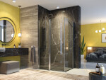 Aquatek GLASS R33 120x90cm CHROM Sprchová zástěna