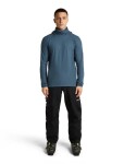 ICEBREAKER Mens Merino 400 RealFleece Grid Pulover Hood, Abyss (vzorek) velikost: M