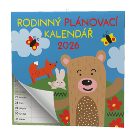 Nástěnný kalendář 2026 Baloušek čtvercový - Rodinný plánovací