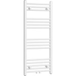 CERANO Koupelnový radiátor Benito - středové připojení 50mm/boční - 343 W - bílá lesklá - 1000x450 mm