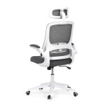 Kancelářská židle, houpací mechanismus, šedá síťovina, KA-Q843 GREY