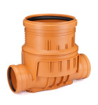 MIDAS Dno šachtové DN 315/200 Přímé, oranžové, z PP hrdlo/hrdlo