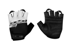 Force Sport krátké rukavice černá/bílá vel.