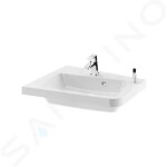 RAVAK - 10° Rohové umyvadlo 550x485 mm, levé, s 1 otvorem pro baterii, bílá XJIL1155000
