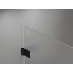 MEXEN/S - Lunar-B sprchový kout dveře křídlové levá 85 x 70, transparent, černá 832-085-070-70-00-L